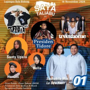 SAPU RATA: Kampanye Akbar SAYA Taliabu Angkat Seni Lokal dan Visi Perubahan