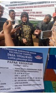 Pemdes Tegal Waru Gelar Launching Program Bankeu Infrastruktur Desa T.A 2025