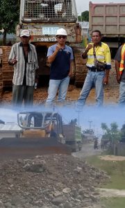 Pemdes Todoli Gandeng PT BMI Percepat Perbaikan Jalan Warga