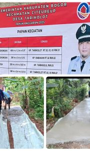 Pemdes Tarikolot Realisasikan Bankeu T.A 2025 untuk Pembangunan Strategis