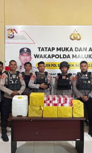 Sat Samapta Polres Pulau Taliabu Amankan Miras dan Rokok Ilegal dalam Patroli Kamtibmas