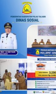 Salshabilla Widya L. Mus Salurkan PKH dan BPNT Tahap I 2026 di Taliabu