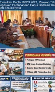 RKPD 2027 Taliabu Dipacu Berbasis Data, Tinggalkan Pola Lama