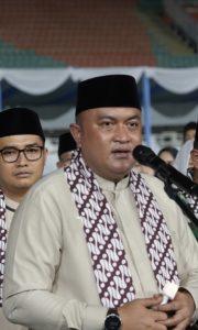 Rayakan Malam Kemenangan, Rudy Susmanto Pimpin Pawai Obor di Pakansari