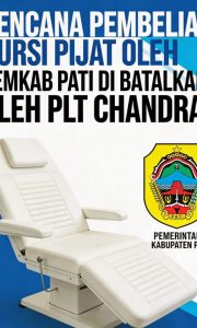 Kontroversi Kursi Pijat Pejabat Pati Berakhir, Plt Bupati Batalkan Proyek Rp180 Juta