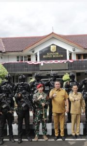 Kopassus Gelar Latihan di Kantor Pemkab Bogor, Bupati Rudy Susmanto: Sinergi untuk Jaga 6,1 Juta Warga
