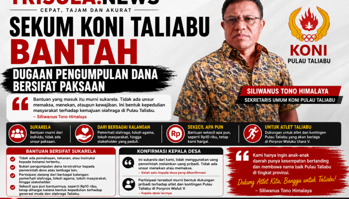 Sekum KONI Taliabu Bantah Dugaan Pengumpulan Dana Bersifat Paksaan