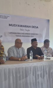 Wujud Transparansi Anggaran, Pemdes Tegal Gelar Musyawarah Realisasi APBDes Semester I