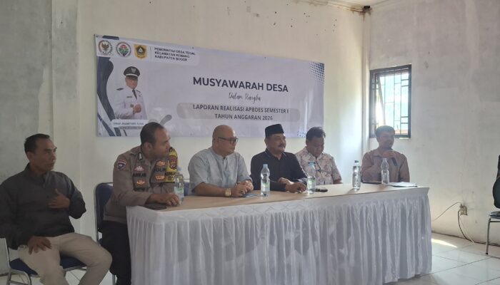 Wujud Transparansi Anggaran, Pemdes Tegal Gelar Musyawarah Realisasi APBDes Semester I